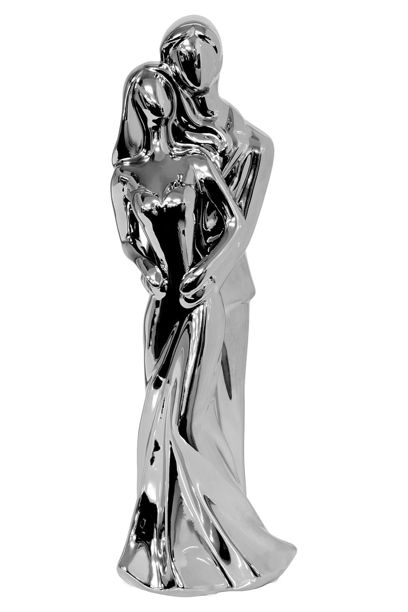 Ceramic Bride And Groom Sculptures