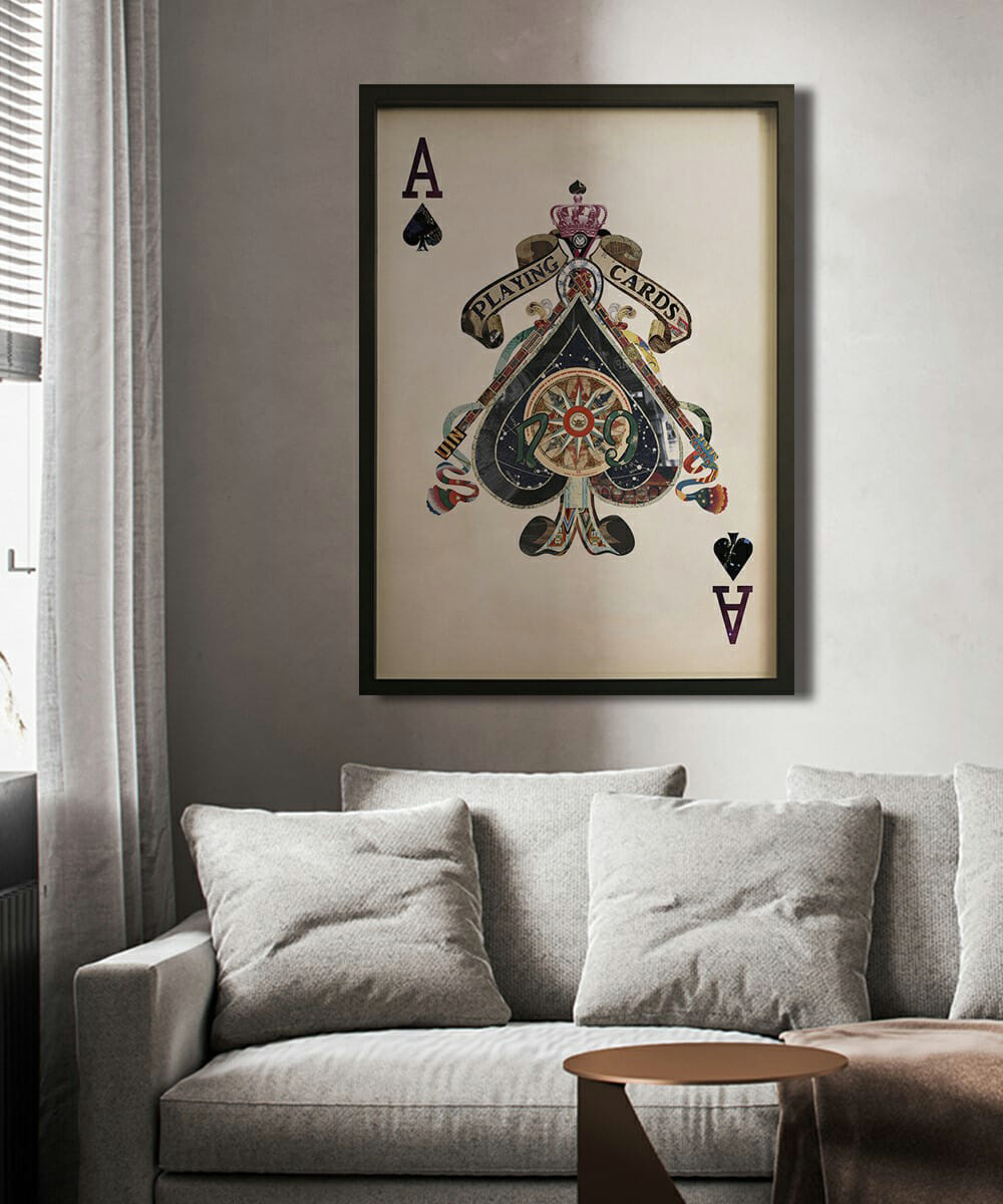 Ace of Spades Playing Card Wall Art