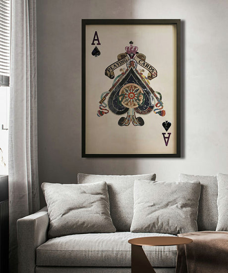 Ace of Spades Playing Card Wall Art