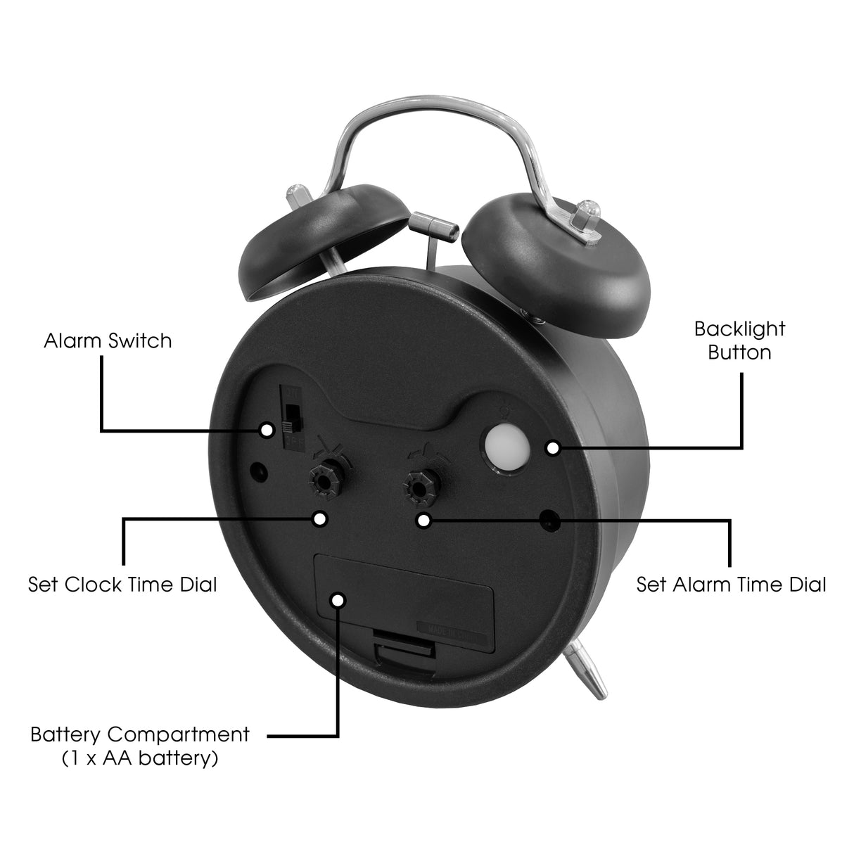 Small Light Up Alarm Clock