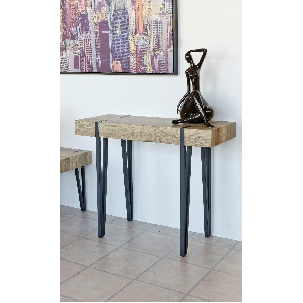 Canyon Wood Effect Console Table