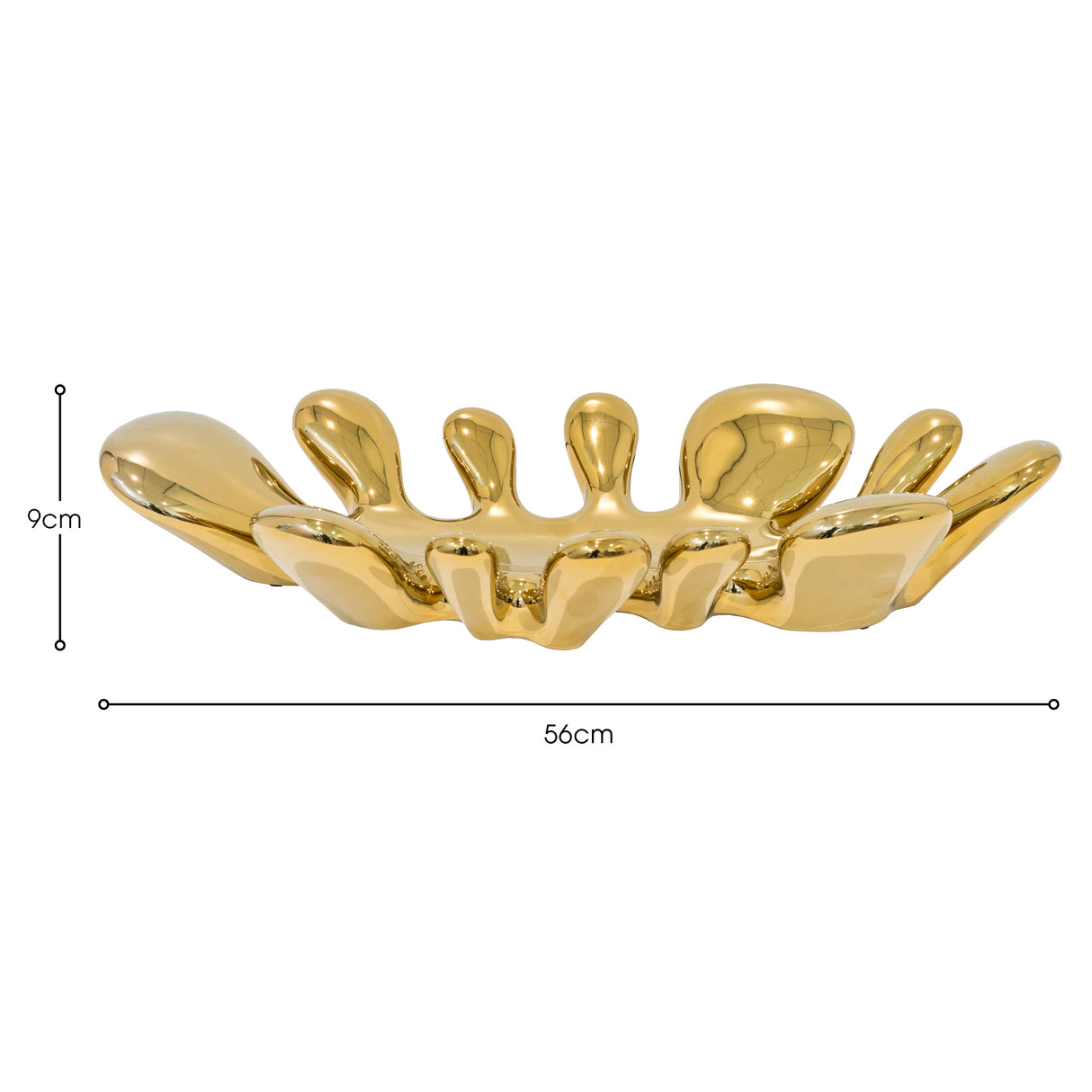 Ceramic Gold Splash Dish