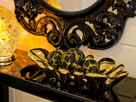 Gold Splash Dish on display in our Showroom