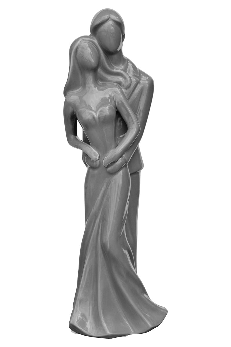 Ceramic Bride And Groom Sculptures