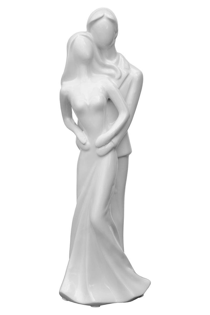 Ceramic Bride And Groom Sculptures