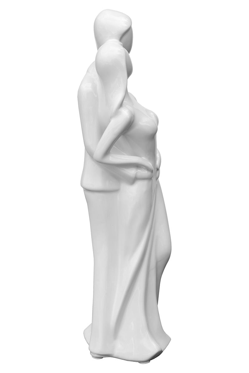 Ceramic Bride And Groom Sculptures
