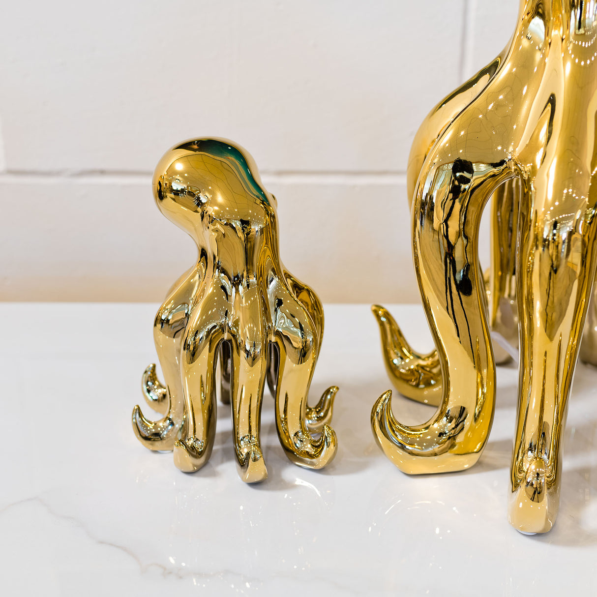 Ceramic Gold Small Octopus Ornament