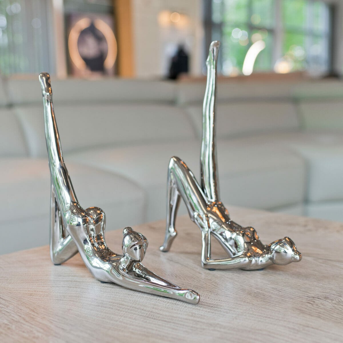 Ceramic Yoga Ornament Shoulder Stand