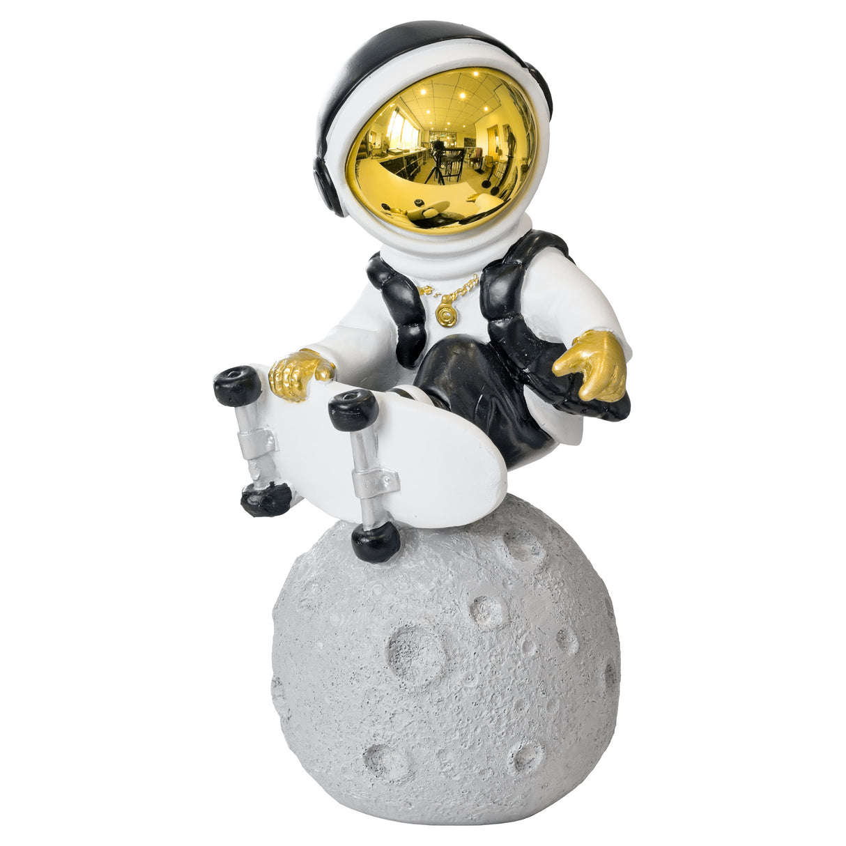 Skateboarding Astronaut Figurine