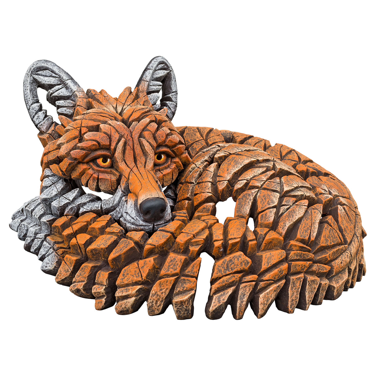 Curled Up Fox Edge Sculpture