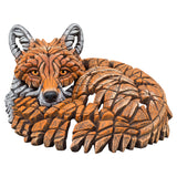 Curled Up Fox Edge Sculpture