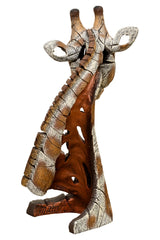 Giraffe Bust Edge Sculpture