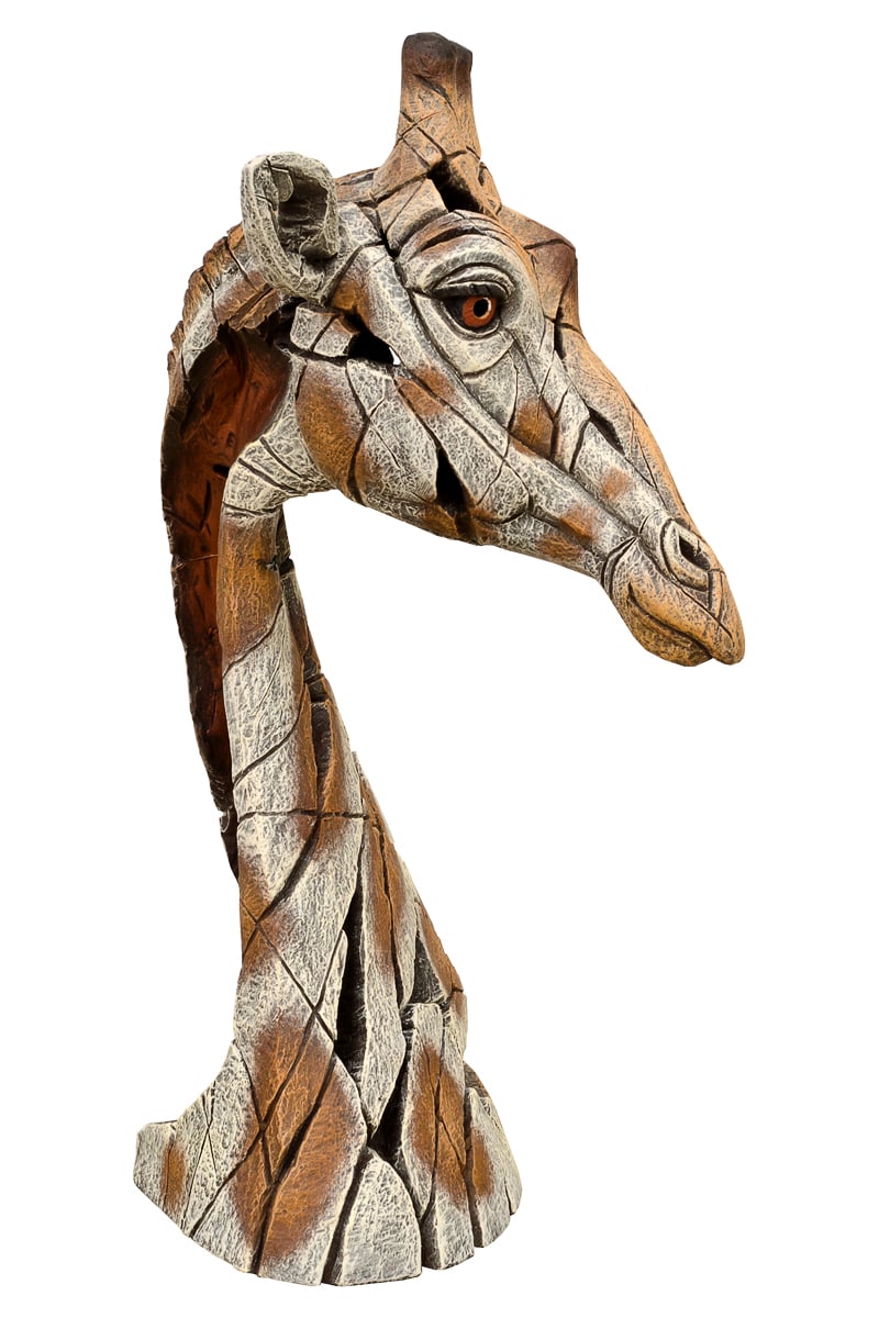 Giraffe Bust Edge Sculpture
