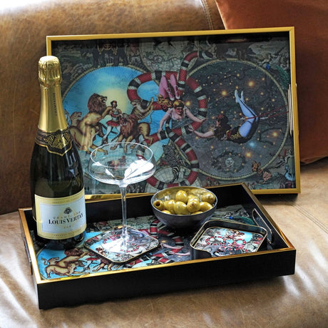 Myrtle and Mary Le Cirque Du Monde Serving Trays Lifestyle