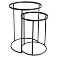 Set of 2 Black Tray Tables