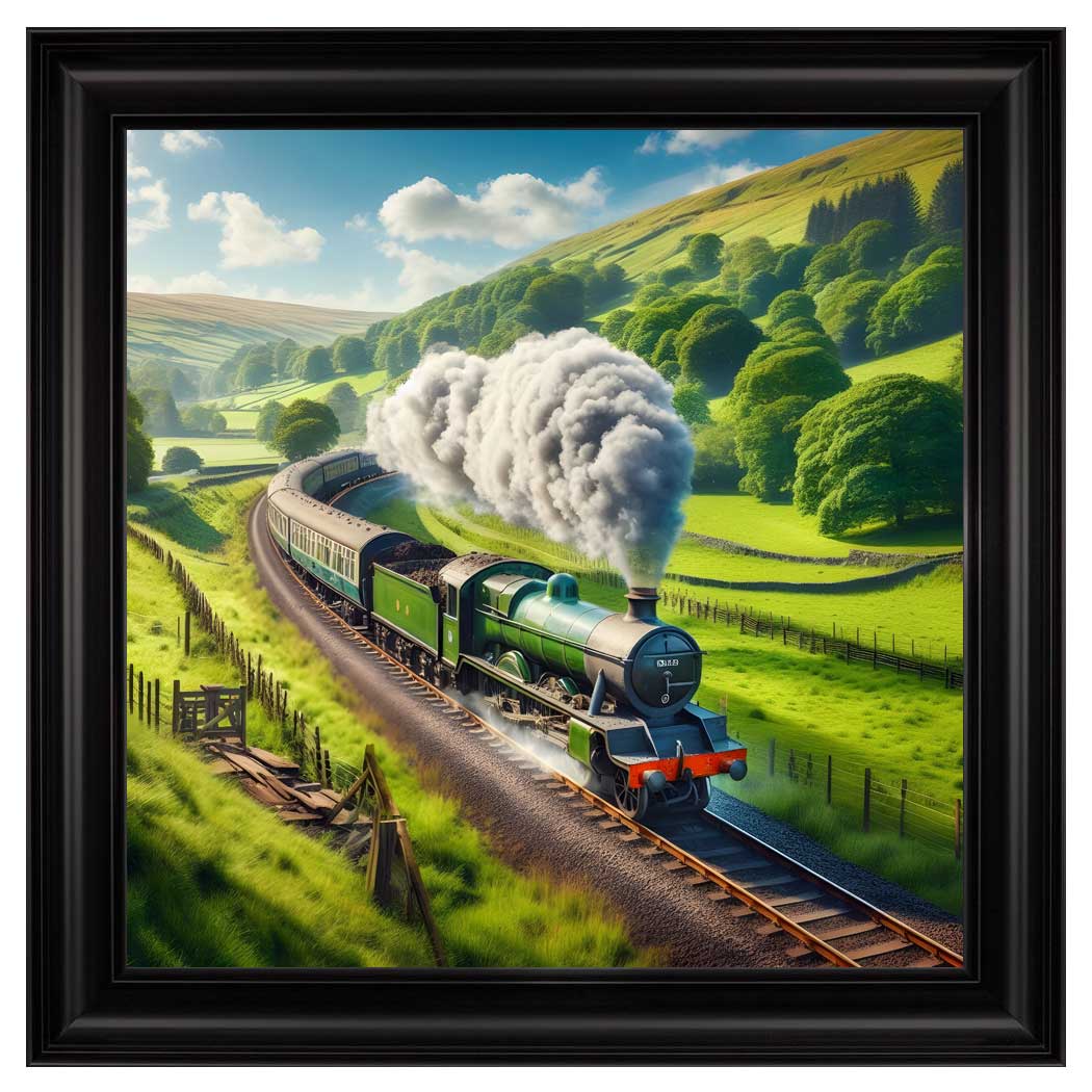 Velvet Print Framed Artwork - Landscapes Collection