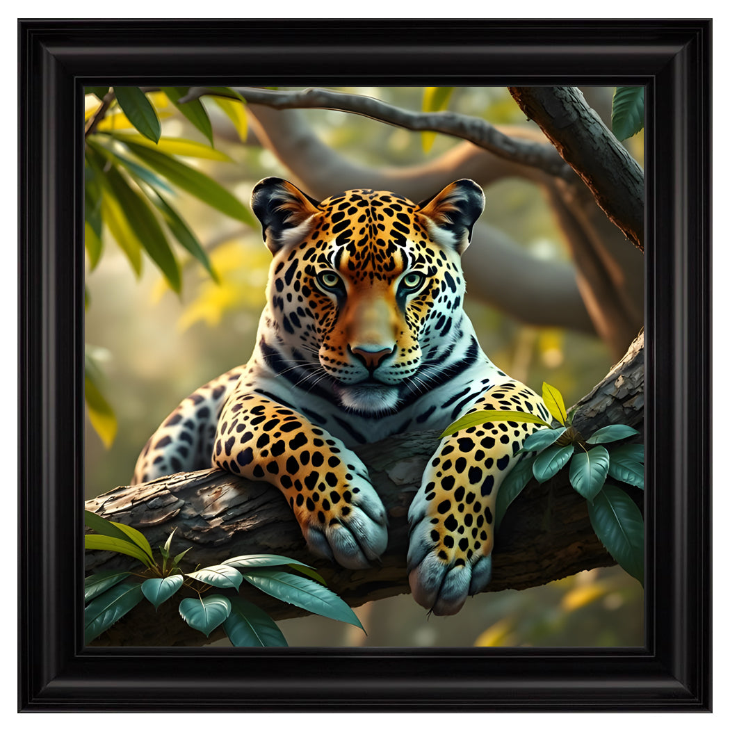 Velvet Print Framed Artwork - Feline Collection