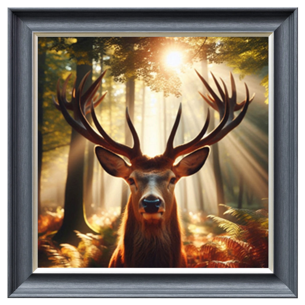 Velvet Print Framed Artwork - Stag Collection
