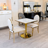 Gold Round Table Base