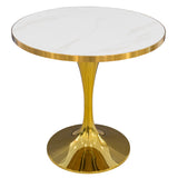 Gold Round Table Base