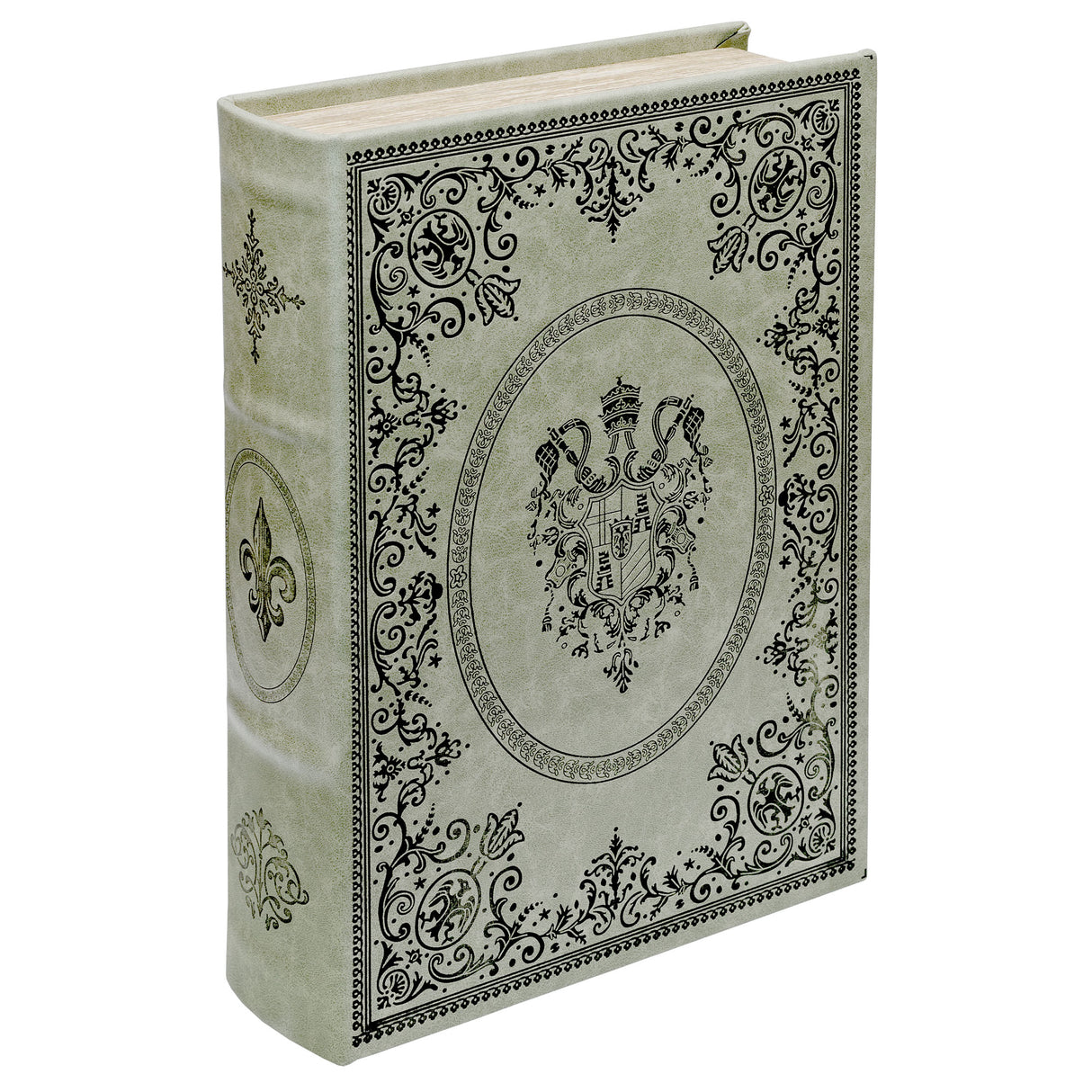 Verdigris Crest Storage Book Box