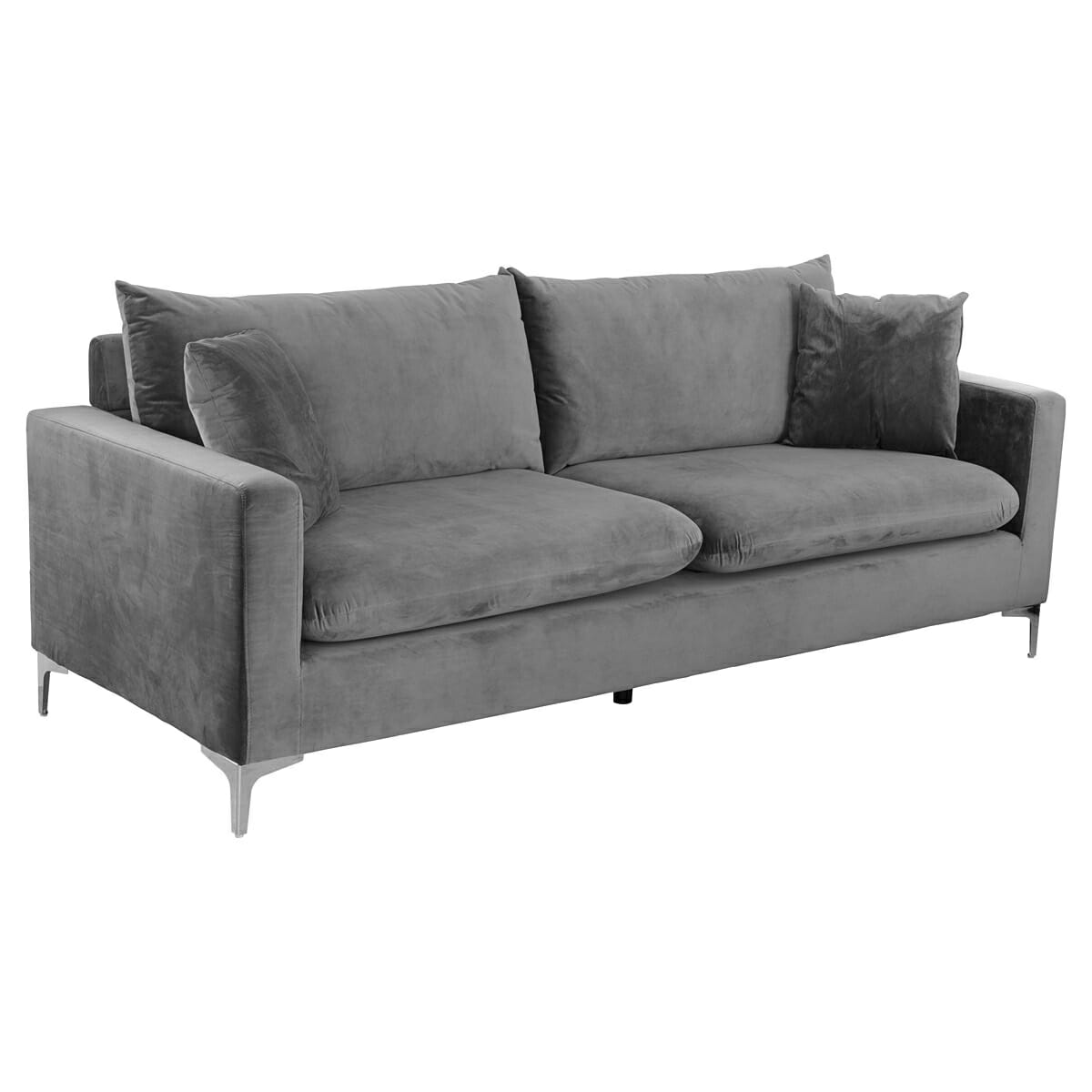 Jessica Grey Fabric Three Seater Sofa