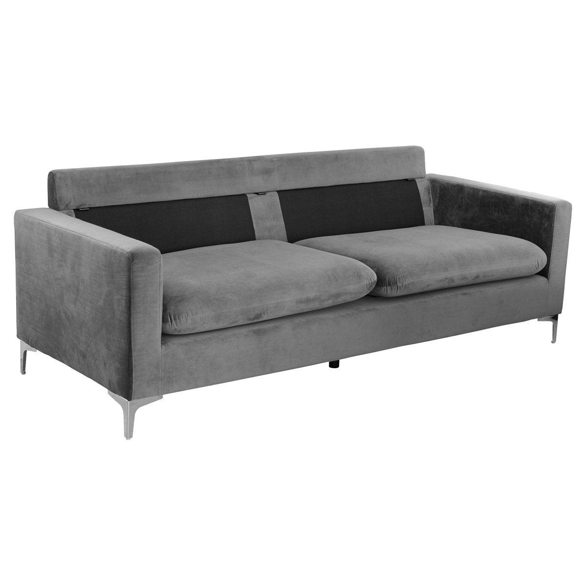 Jessica Grey Fabric Three Seater Sofa