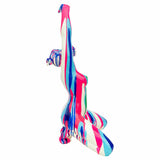Pink and Blue Yoga Lady Sculpture - Right Side