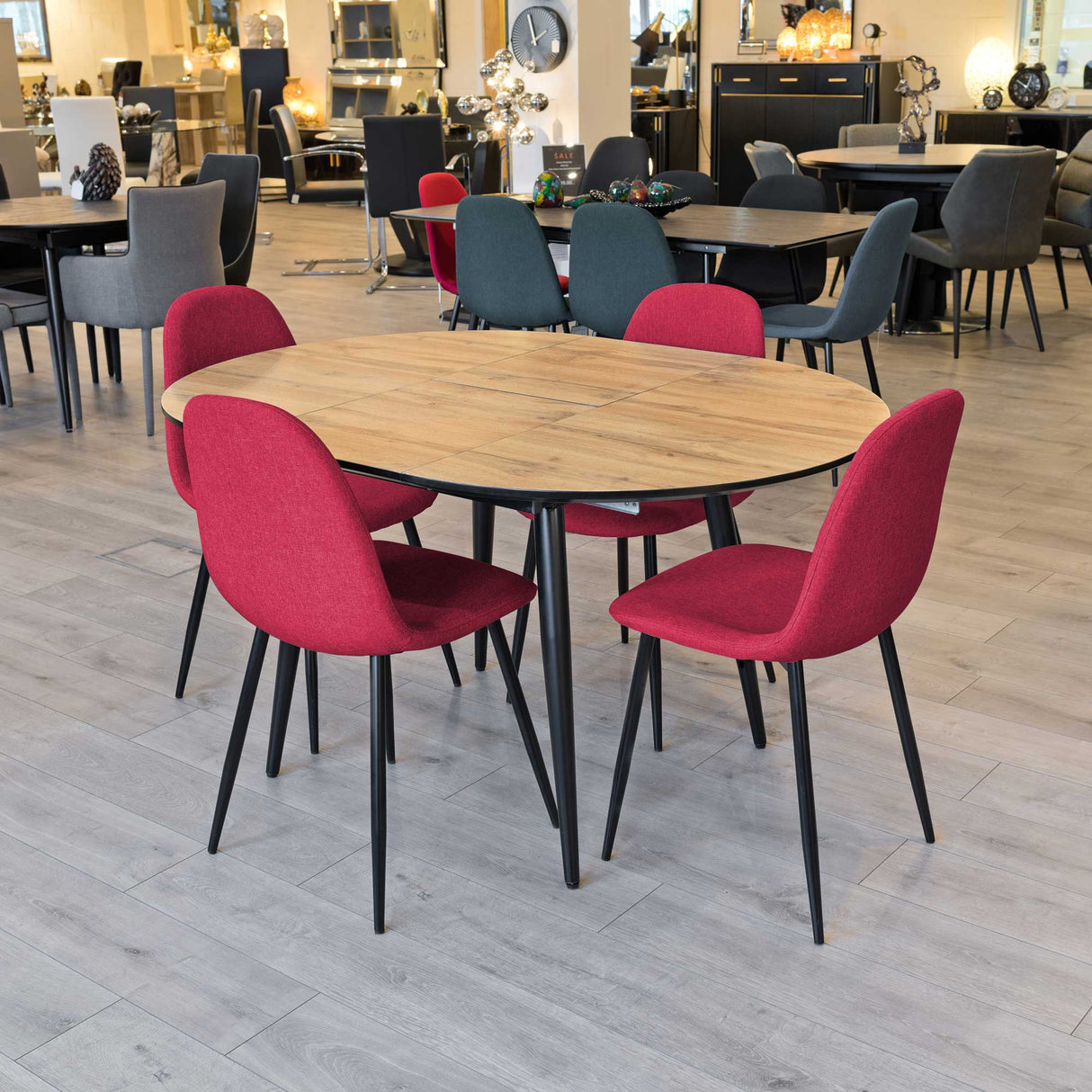 Thornton Wood Veneer Extending Dining Table