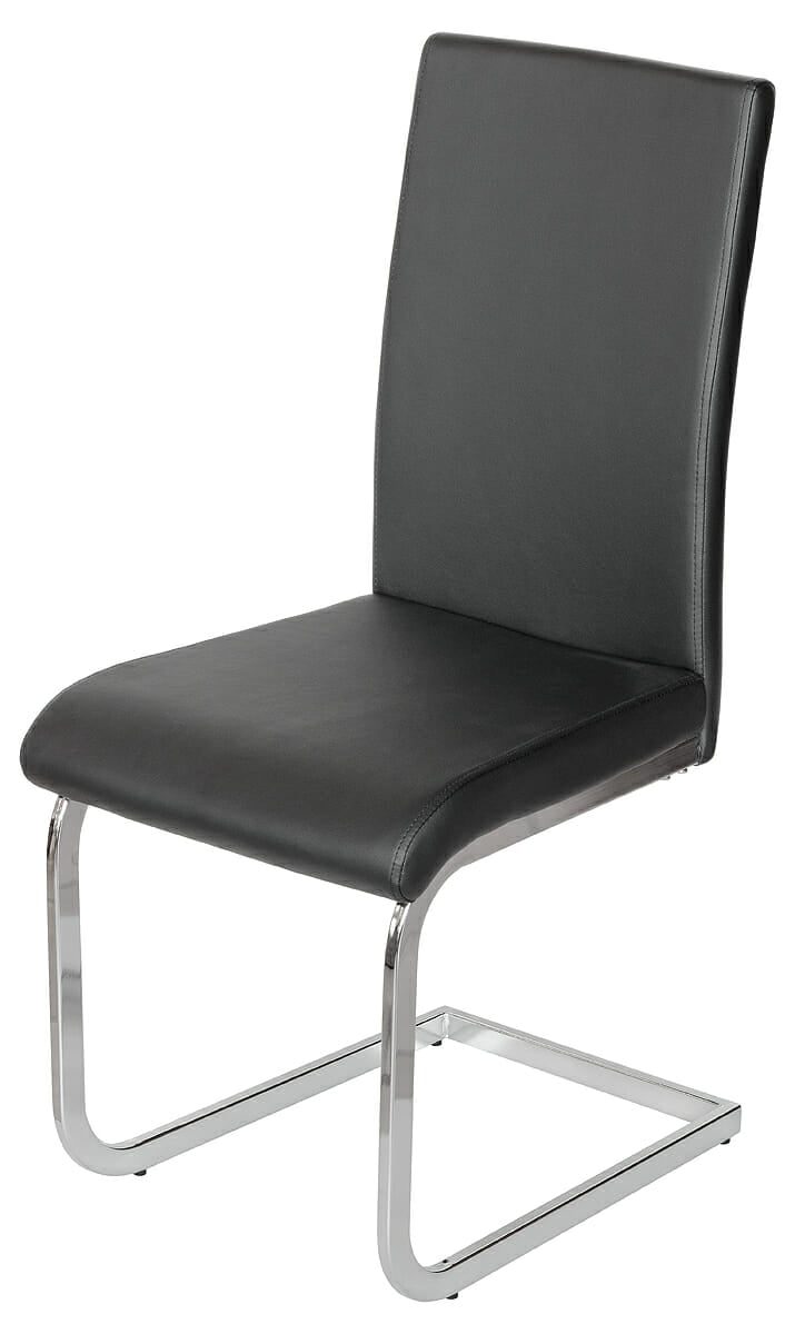 Brescia Cantilever Modern Black Dining Chair