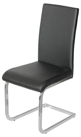 Brescia Cantilever Modern Black Dining Chair