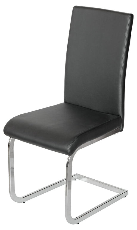 Brescia Cantilever Modern Black Dining Chair