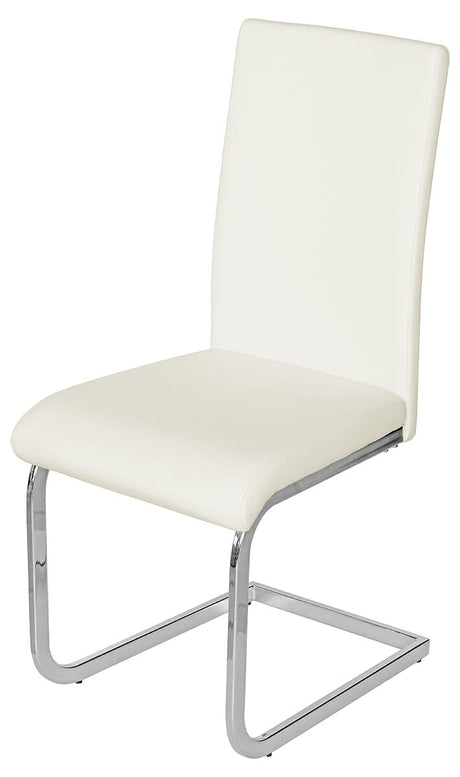 Brescia Cantilever Modern Cream Dining Chair