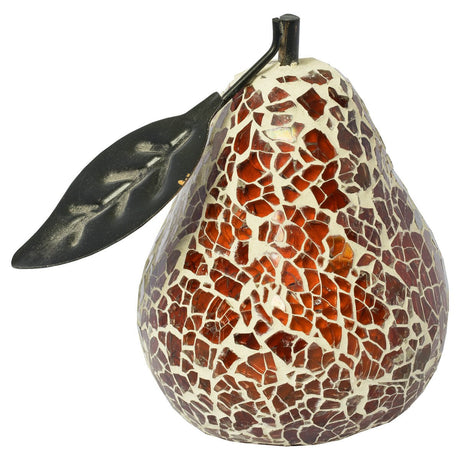 Mosaic Glass Pear - Orange