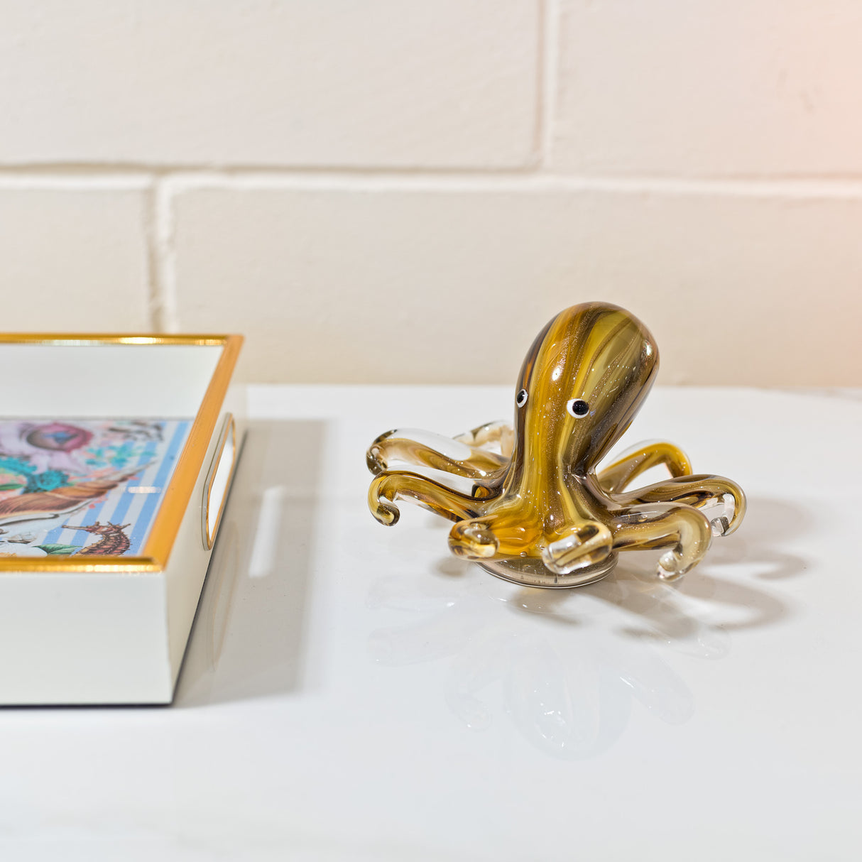 Mini Glass Octopus Ornament