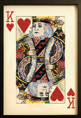 King Of Hearts Playing Card Wall Art