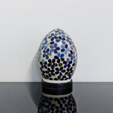 Purple Flower Small Mosaic Glass Egg Lamp