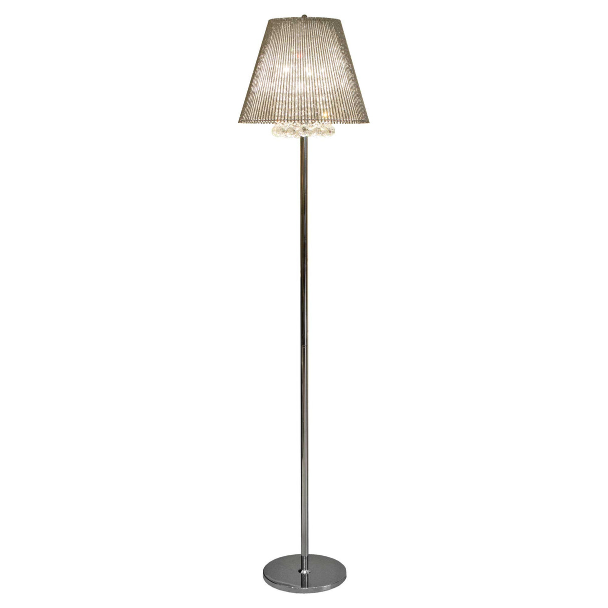 Silver Tube Standard Lamp
