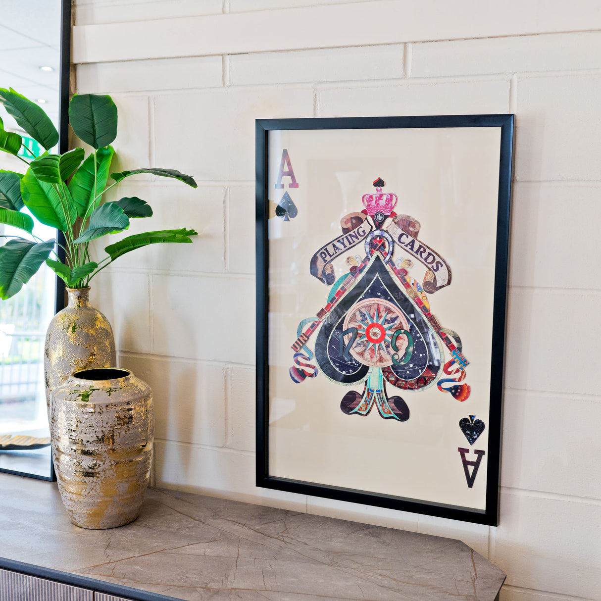 Ace of Spades Playing Card Wall Art