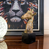 Gold Giraffe Bust