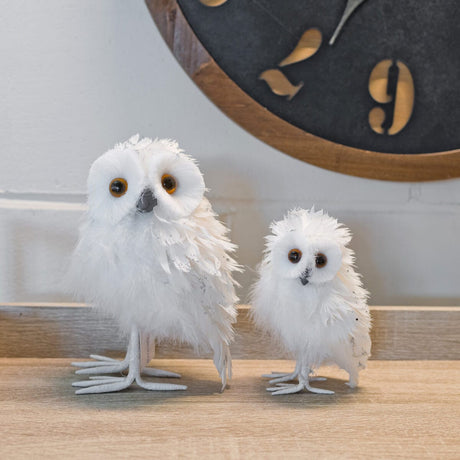 White Owl Decoration on Display