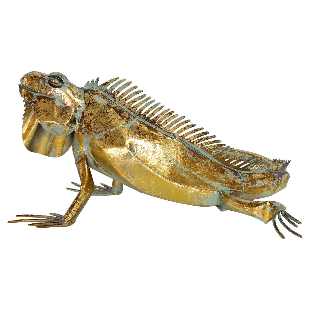 Metal Iguana Sculpture
