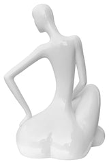 White Ceramic Lady Figurine