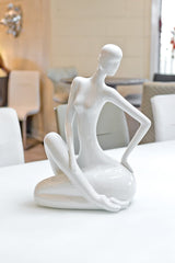 White Ceramic Lady Figurine