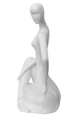 White Ceramic Lady Figurine
