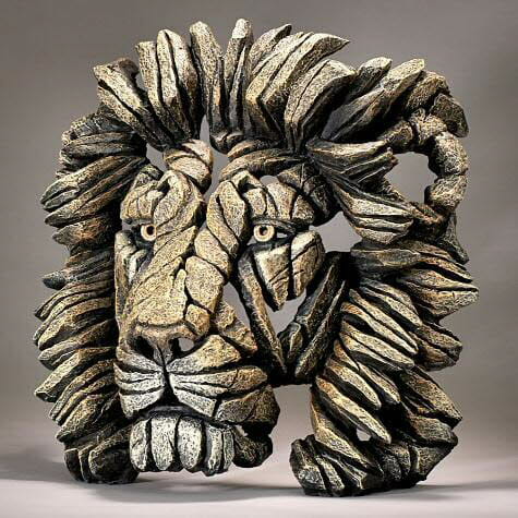 Lion Savannah Bust Sculpture