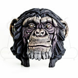Chimpanzee Bust Edge Sculpture