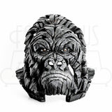 Gorilla Bust Sculpture