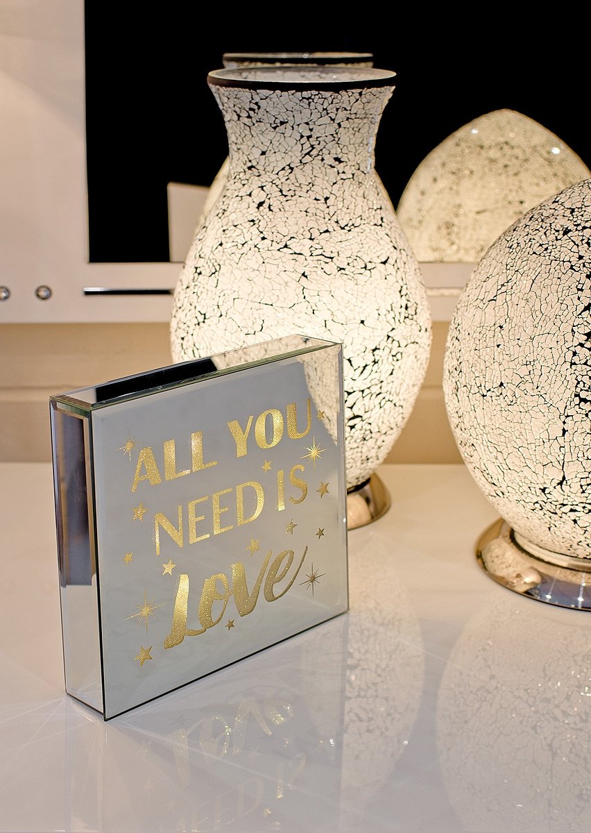 "All You Need Is Love" Mirrored Plaque