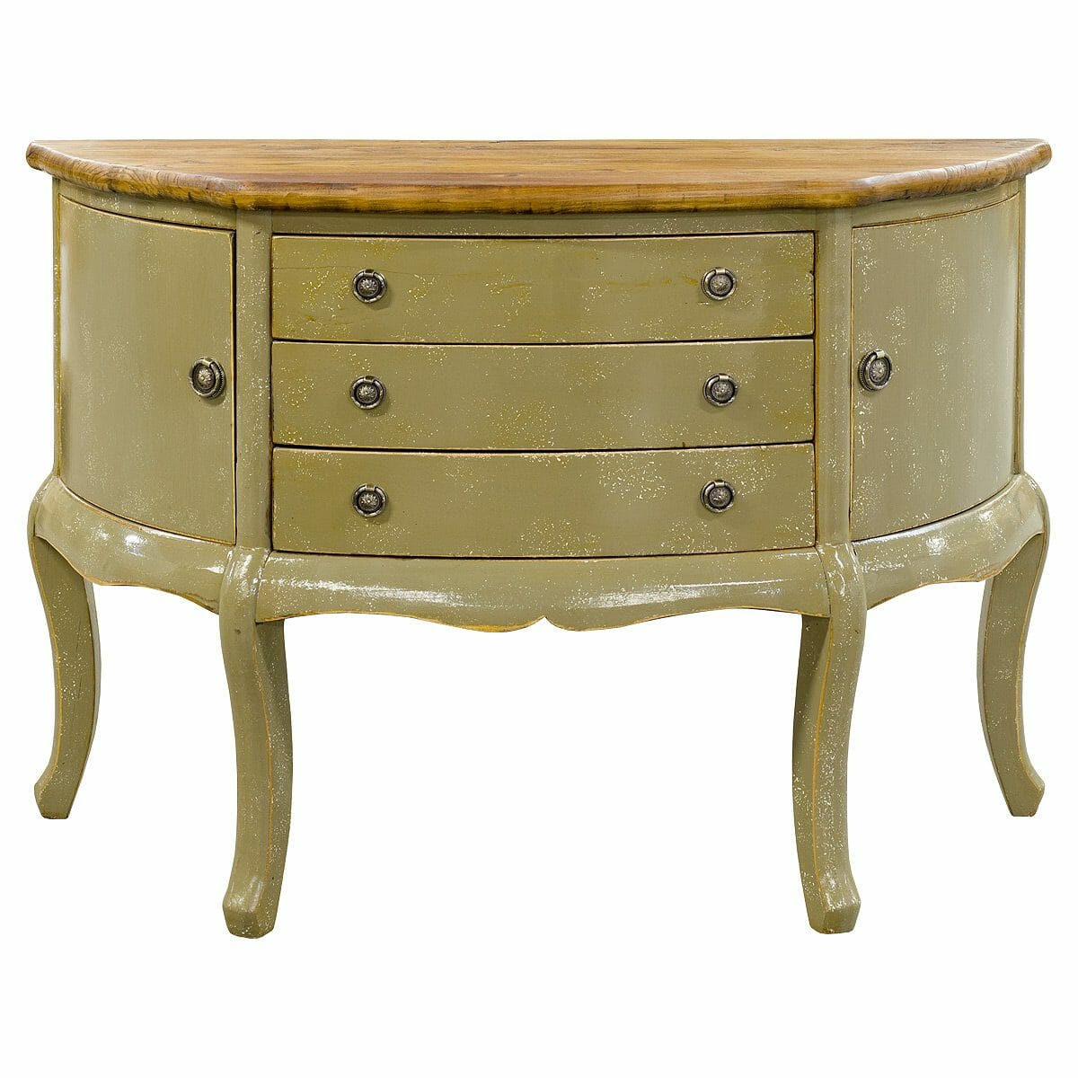 Crescent Wooden Six Drawer Sideboard